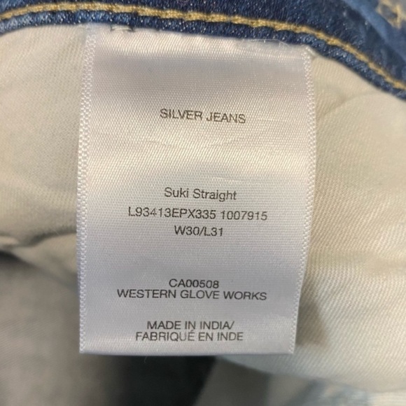 Silver Jeans - Mid Wash Distressed - Suki Straight - 30 India - Picture 8 of 9